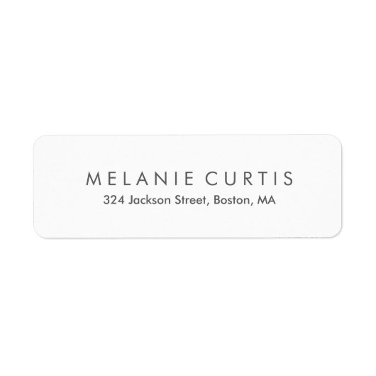 Eenvoudig leesbaar adreslabel voor retourzending etiket (Voorkant)