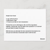 Eenvoudig leesbericht voor bier briefkaart (Achterkant)