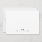 Eenvoudig legant die bruiloft vervoert sparen de D Save The Date (Achterkant)