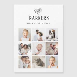 Eenvoudig legant familielid multi-fotoraster Ker