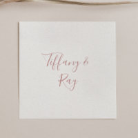 Eenvoudig legant Roos Gold Wedding Napkins