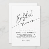 Eenvoudig Leuk Hart Script Typografie Vrijgezellen Kaart (Voorkant / Achterkant)