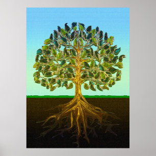 Eenvoudig leven in levensstijl poster