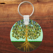 Eenvoudig leven in levensstijl sleutelhanger (Voorkant)