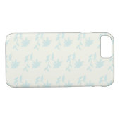 Eenvoudig lichtblauw met een vervormd ventilatorp Case-Mate iPhone case (Achterkant (Horizontaal))