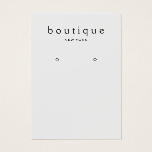 Eenvoudig lichtgrijs oorscherm Kaart (Voorkant)