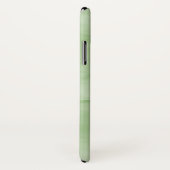 Eenvoudig lichtgroen subtiel marmer modern Monogra Case-Mate iPhone Case (Achterkant / rechts)