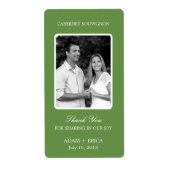 Eenvoudig Lijst bruiloft wijnlabels Etiket (Voorkant)