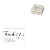 Eenvoudig Lijst dank u Rubberstempel (Gestempeld)