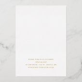 Eenvoudig Lijst Gold Script Photo Afstuderen Folie Uitnodiging (Achterkant)