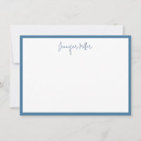 Eenvoudig Lijst Lang Script bewerkbaar Blauw Custo