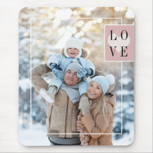 Eenvoudig Lijst Voeg je foto met liefde toe Muismat
