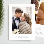 eenvoudig lijst vrolijk EN getrouwd kerst Feestdagenkaart