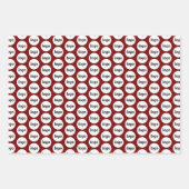 Eenvoudig Logo Business Branding Pattern Bourgogne Inpakpapier Vel (Voorkant 2)