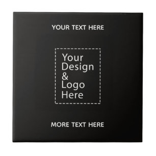 Eenvoudig logo en ontwerptekst Zakelijke branding Tegeltje