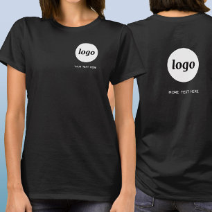 Eenvoudig logo en tekst Zakelijk wapenschild en ac T-shirt