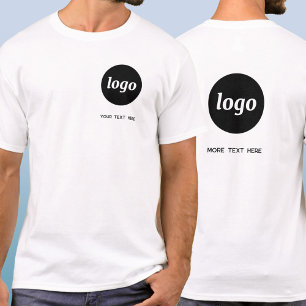 Eenvoudig logo en tekst Zakelijk wapenschild en ac T-shirt