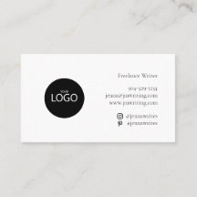 Eenvoudig Logo Instagram Pinterest Black White