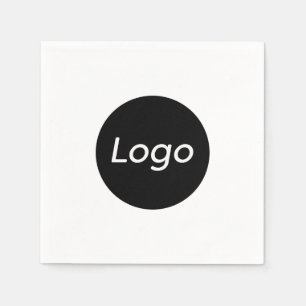 Eenvoudig logo klein bedrijf professioneel servet