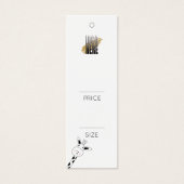 Eenvoudig Logo label winkelprijs Mini Visitekaartjes (Voorkant)