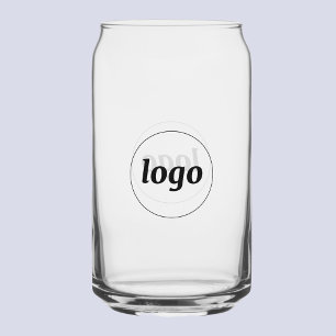 Eenvoudig Logo Merk Promotioneel Bedrijf Blikvorm Glas
