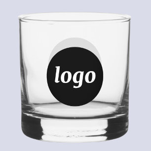 Eenvoudig logo merk promotioneel bedrijf whisky glas