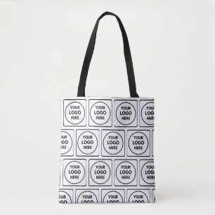 Eenvoudig Logo Patroon Zakelijke Promotie Branding Draagtas