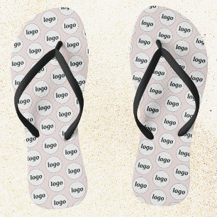 Eenvoudig Logo Patroon Zakelijke Promotie Teenslippers
