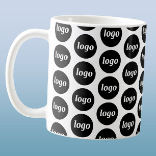 Eenvoudig Logo Zakelijk Merkpatroon Koffiemok