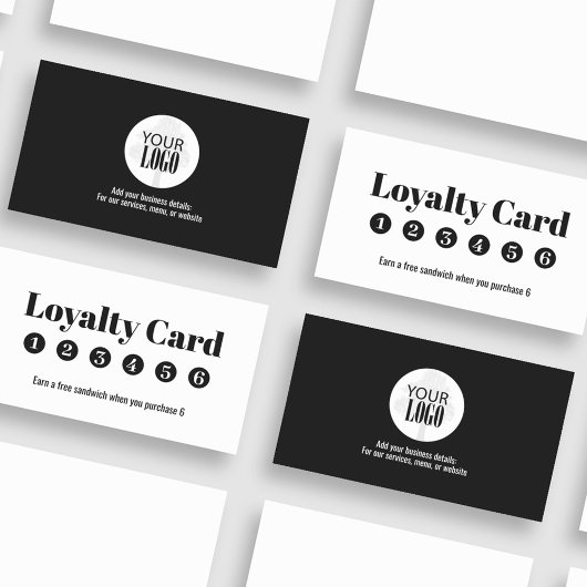 Eenvoudig Loyalty Business Logo Zwart-wit