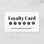 Eenvoudig Loyalty Business Logo Zwart-wit (Voorkant)