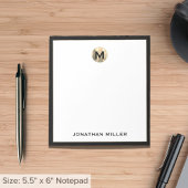 Eenvoudig Luxe Monogram Notitieblok