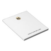 Eenvoudig Luxe Monogram Notitieblok (Schuin)