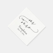 Eenvoudig Luxe Script Font Mr & Mrs. Servet (Hoek)