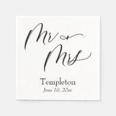 Eenvoudig Luxe Script Font Mr & Mrs. Servet (Voorkant)