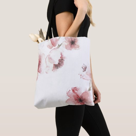 Eenvoudig maar Elegant Cherry Blossom | Canvas tas (Dichtbij)