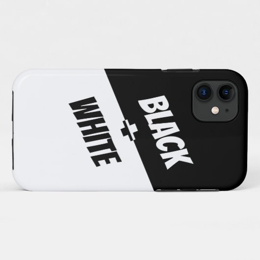 Eenvoudig maar elegant zwart en wit! Case-Mate iPhone case (Achterkant (horizontaal))