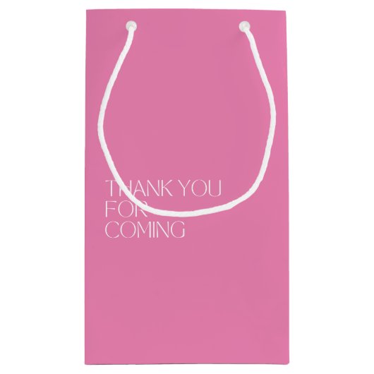 Eenvoudig, maar mooi wit en roze bruiloft klein cadeauzakje (Achterkant)