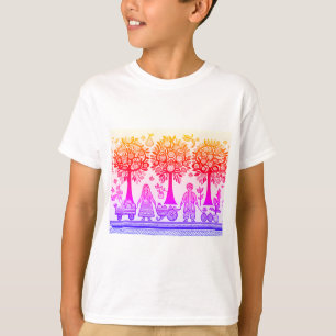 eenvoudig Madhubani-schilderij T-shirt