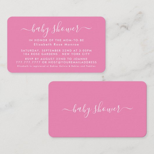 Eenvoudig manuscript - de Uitnodiging van het Tick (Voorkant / Achterkant)