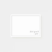 Eenvoudig Manuscript Modern gepersonaliseerde Stat Post-it® Notes (Voorkant)