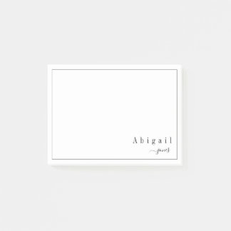 Eenvoudig Manuscript Modern gepersonaliseerde Stat Post-it® Notes