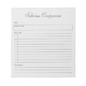 Eenvoudig Manuscript Persoonlijk Grijs om het Noti Notitieblok (Voorkant)