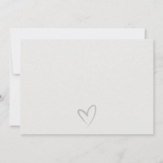 Eenvoudig Manuscript zal u mijn Kaart Bridesmaid z (Achterkant)