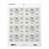 Eenvoudig Marble Face Serum Label (Full Sheet)