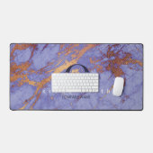 Eenvoudig Marble Logo Paars Gold Navy ID672 Bureaumat (Keyboard & Muis)