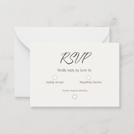 Eenvoudig marineblauw licht Sinaasappel Notitiekaartje (Voorkant)