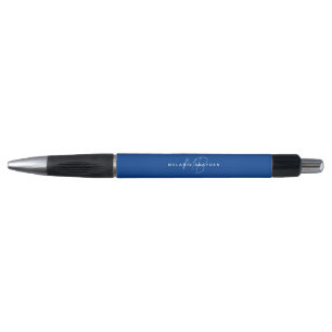 Eenvoudig marineblauw minimalistisch monogram pen