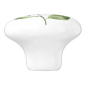 Eenvoudig mass Green Botanical Leaf Keramische Knop (Zijkant)