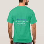 Eenvoudig massagetherapeutisch T-shirt (Achterkant)